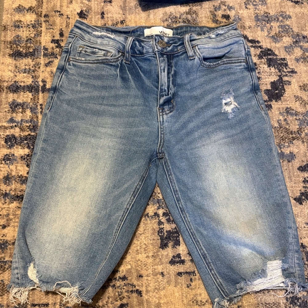 Women's Blue Denim Shorts